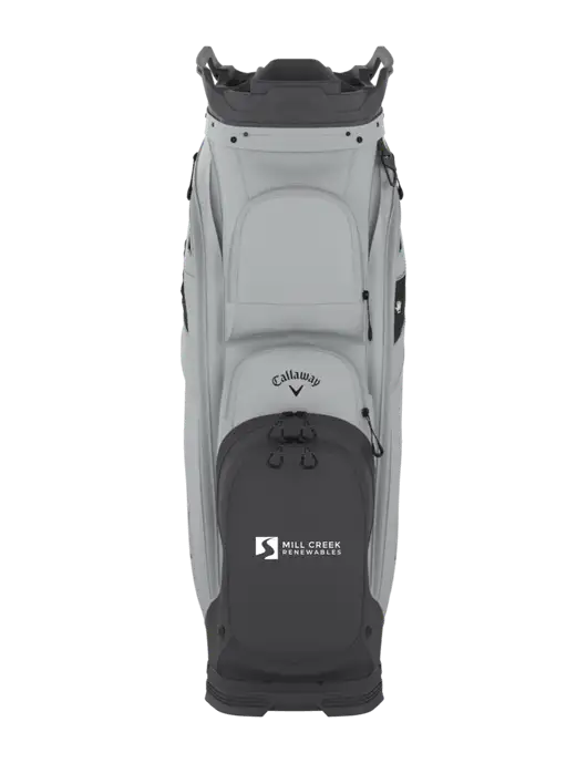 Callaway Org 14 Light Grey Golf Bag  w/Mill Creek Renewables Logo