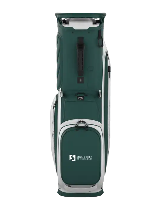 Callaway Fairway 14 Dark Green/White Golf Bag w/Mill Creek Renewables Logo